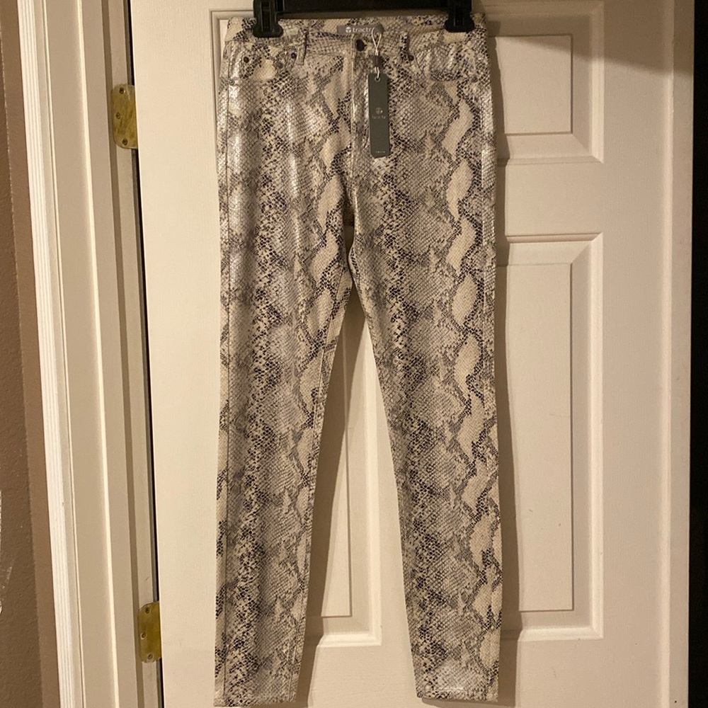 Tractr Snake Pattern Pants